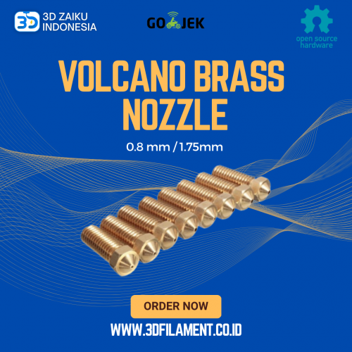 Reprap Volcano Brass Nozzle 0.8 mm